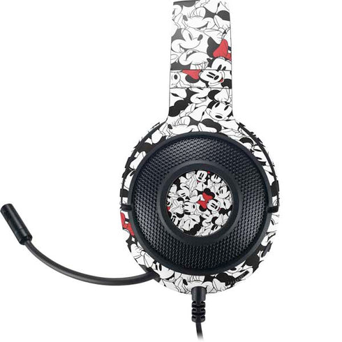 Disney Minnie Mouse Red Color Pop Face Pattern Razer Kraken X Skin